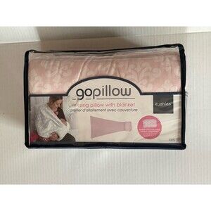 Kushies Breast Feeding Pillow With Blanket Pink NWT Gift Baby Shower Present